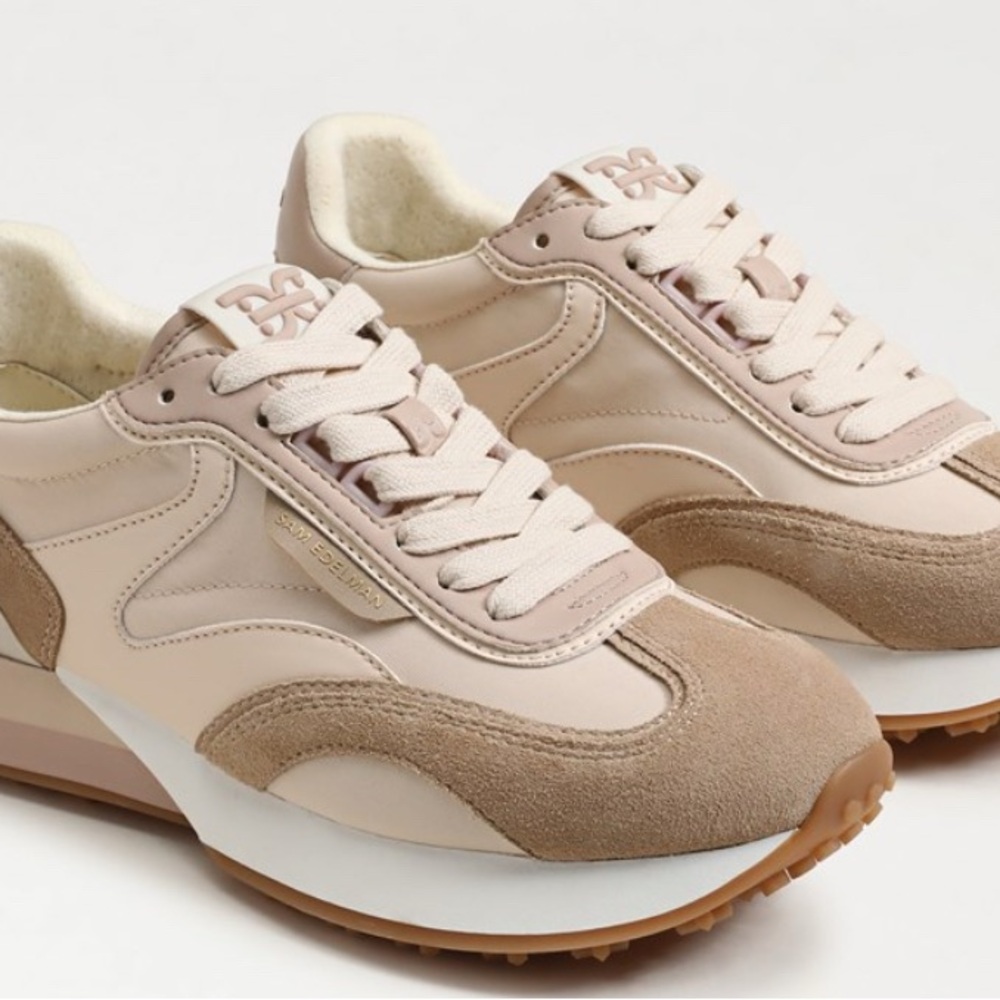 Sam Eldeman Beige Women's Sneakers